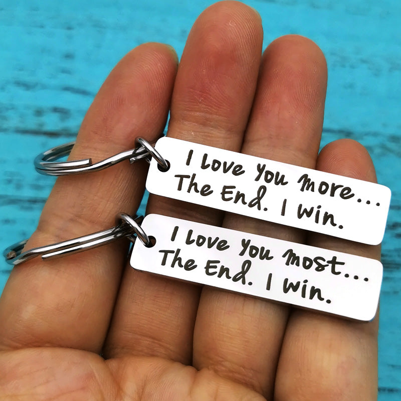 Mr. Wonderful - Keychain for two people who love each other - Woman+ Man,  silver, S, Woman+ Man, Silver, Small, Woman+ Man